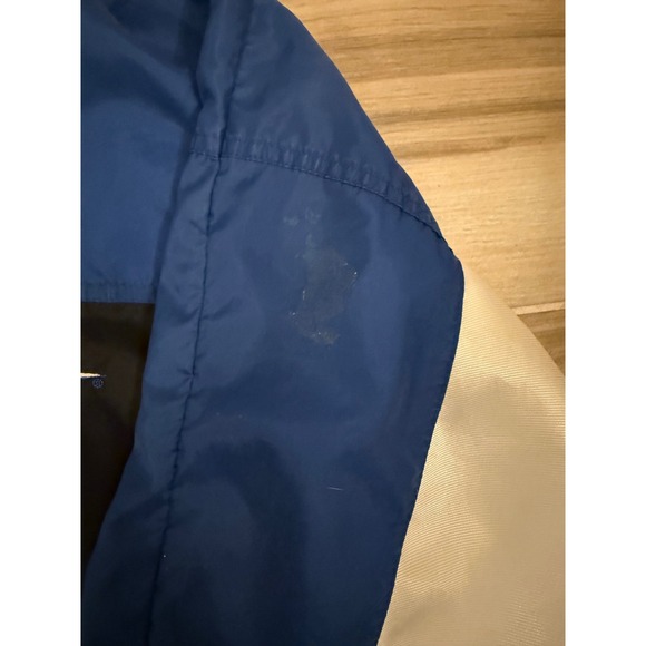 Vintage Reebok Colorblock Windbreaker Jacket Blue Black White Full Zip XL - Picture 5 of 9